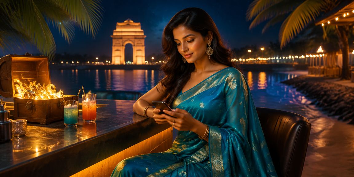Delhi India Gate cricket betting digital access with traditional attire