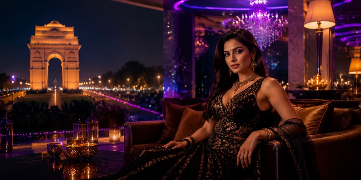 VIP bonus celebration in Delhi during Diwali festival with vibrant lights