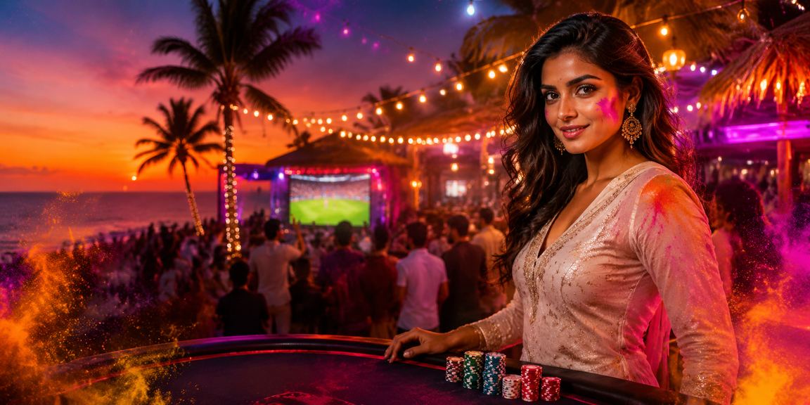 User registering on a mobile casino app at a beach location